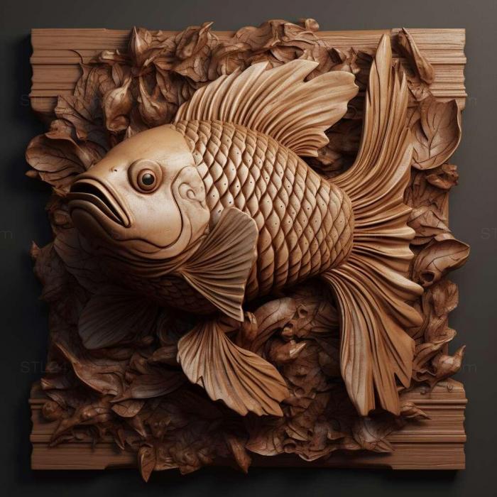 Nature and animals (Betta picta 3, NATURE_1951) 3D models for cnc